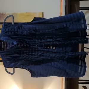 Jones New York Signiture womens ruffled button up